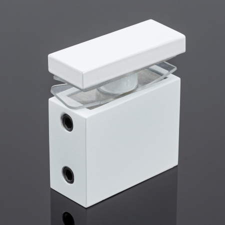 S02-505WM/sus304 Соединитель труба-стекло 30х10, белый матовый, sus304