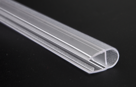 PVH04-906KW8 Уплотнительный ПВХ профиль для стекла 8 мм, 2500мм,premium, прозраочный