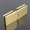P03-100BGD/brass Петля стекло-стекло с защелкивающимися крышками, брашированное золото, латунь