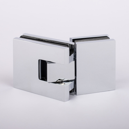 Петля стекло-стекло с  крышками, хром, латунь H5403-СR/brass Петля стекло-стекло с  крышками, хром, латунь H5403-СR/brass