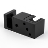 N02-402BLK/sus304 Нижняя направляющая двойная, черный матовый,sus304