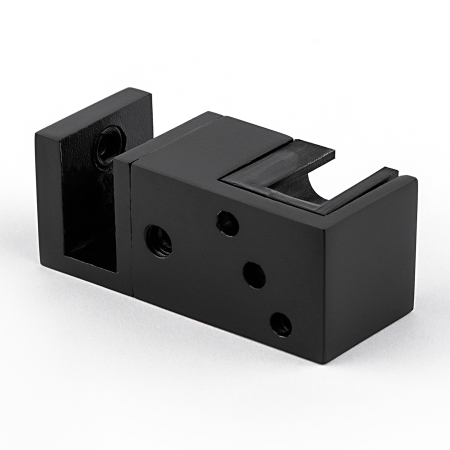 N02-402BLK/sus304 Нижняя направляющая двойная, черный матовый,sus304