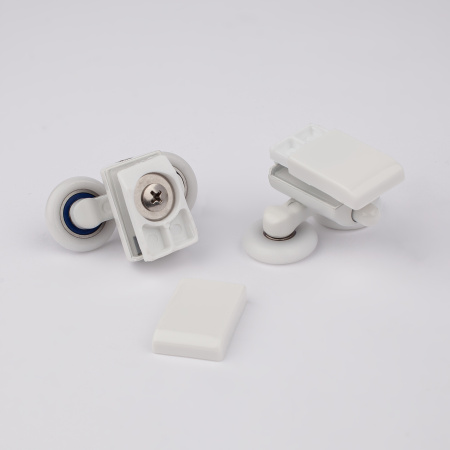 Ролики для дверей душевой кабины белый, 4 шт, 2 верхних, 2 нижних