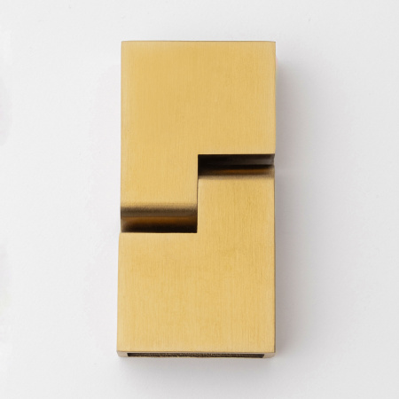 Регулируемое угловое соединение для штанги 30х10 Брашированное золото S10-30R02GDB