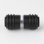 Кноб с резиновым торцом матовый черный R10-K03BL