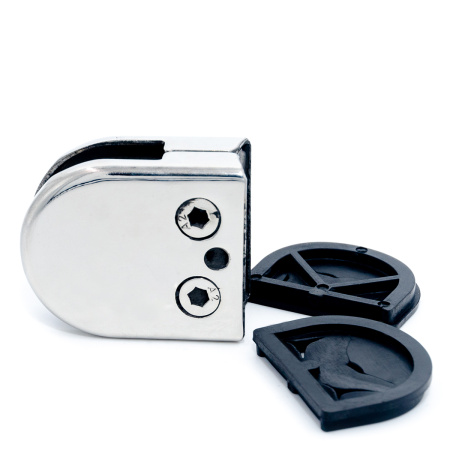 CW-405S-PC Коннектор с плоским основанием из нержавеющей стали, Хром глянцевый