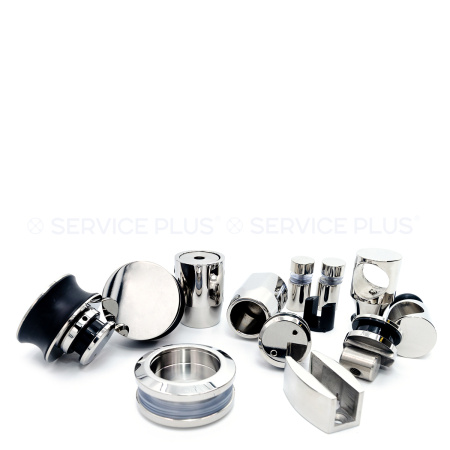 AK-006-PC Комплект фурнитуры для раздвижной системы, SUS304, Хром глянцевый