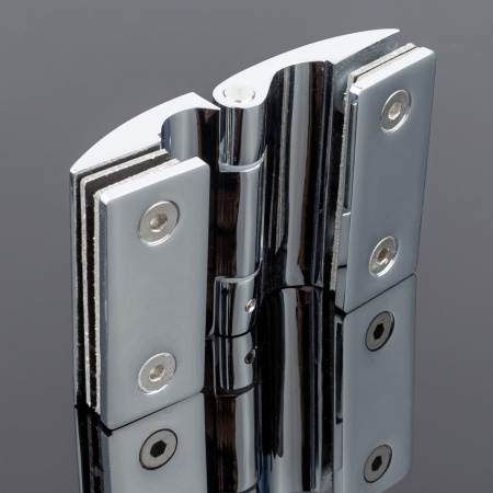 P03-102CR/brass Петля стекло-стекло 180°/135°, хром, латунь P03-102CR/brass Петля стекло-стекло 180°/135°, хром, латунь