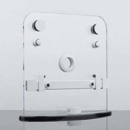 RS02-400WM/SUS304 Комплект раздвижной системы для стеклянных душевых кабин, белый матовый, SUS304