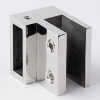 D02-503СR/sus304 Держатель труба-стекло 30х10 торцевой, хром, sus304