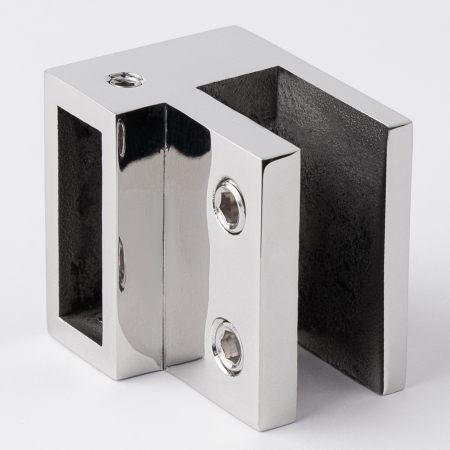 D02-503СR/sus304 Держатель труба-стекло 30х10 торцевой, хром, sus304