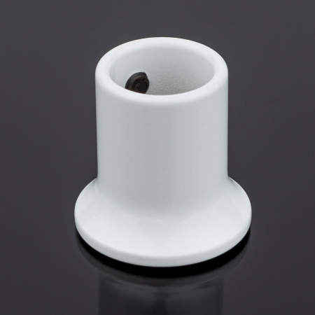 S02-506WM/brass Соединитель труба-стена ф19, белый матовый, латунь