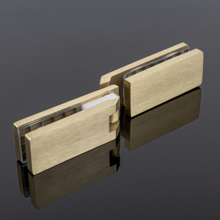 P03-104BGM/sus304 Петля стекло-стекло 135˚, брашированное золото, sus304 P03-104BGM/sus304 Петля стекло-стекло 135˚, брашированное золото, sus304