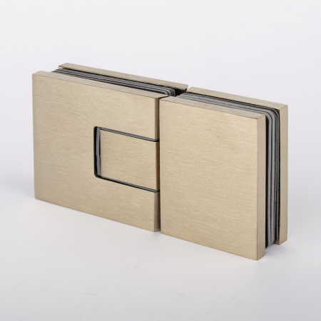 Петля стекло-стекло с  крышками, брашированное золото, латунь H5403-BGD/brass Петля стекло-стекло с  крышками, брашированное золото, латунь H5403-BGD/brass