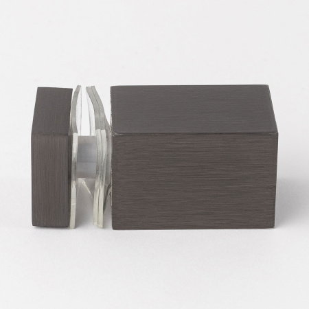 Сквозное крепление штанги 15х15 к стеклу Графит S10-1507GF