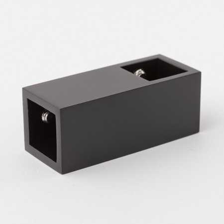 T-образное крепление штанги 15х15 матовый черный S10-1503BL