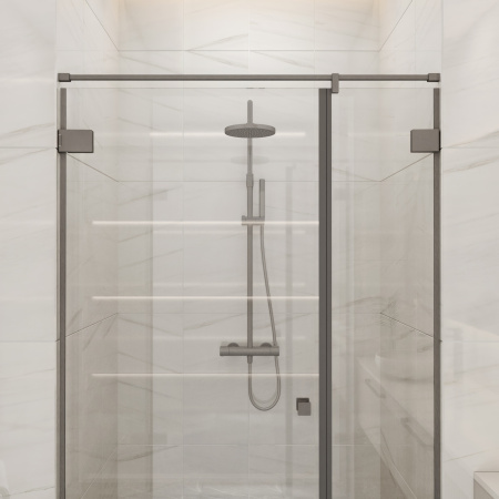 Комплект фурнитуры СП-ПГ3 для душевой кабины из стекла