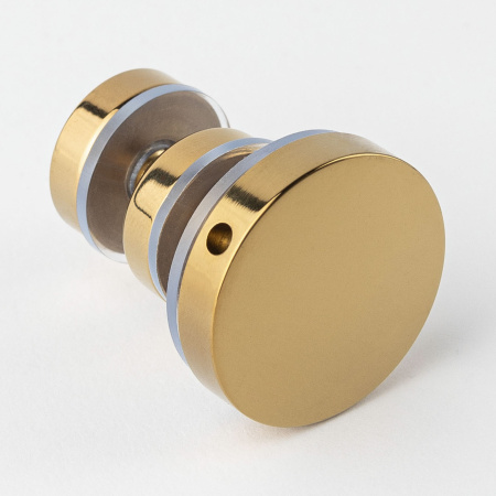 Крепление стационарного стекла к штанге 30х10 золото глянцевое S10-G3001GD