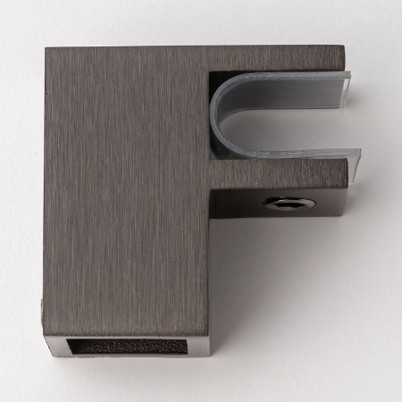 Крепление штанги 15х15 к стеклу Графит S10-1505GF