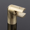 D02-509BGM/brass Держатель стекла ф19 торцевой 90°, брашированное золото, латунь