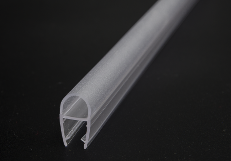 PVH04-906KW8 Уплотнительный ПВХ профиль для стекла 8 мм, 2500мм,premium, прозраочный