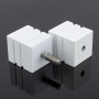 RK02-303WM/sus304 Ручка кноб квадратная, нержавеющая сталь sus304, белый маатовый