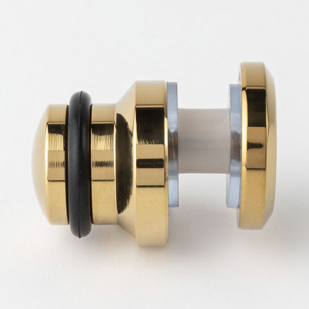 Фиксатор стекла к штанге 30х10 нижний золото глянцевое S10-F3001GD