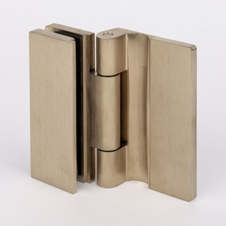 Петля стена-стекло с  крышкой 90°, брашированное золото, латунь H79L-BGD/brass Петля стена-стекло с  крышкой 90°, брашированное золото, латунь H79L-BGD/brass