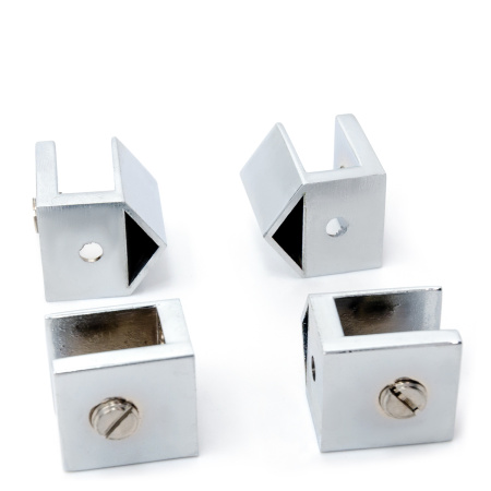 Держатель полки CS-107Z-PC, 10мм, комплект 4 шт,  Хром глянцевый