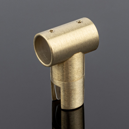 D02-512BGM/sus304 Соединитель трубы ф19 180°, брашированное золото, sus304