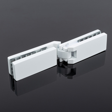 P03-104WM/sus304 Петля стекло-стекло 135˚, белый матовый, sus304 P03-104WM/sus304 Петля стекло-стекло 135˚, белый матовый, sus304