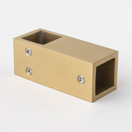 T-образное крепление штанги 15х15 Брашированное золото S10-1503GDB