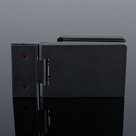 P03-101BLK/brass Петля стена-стекло с защелкивающейся крышкой 90°, черный матовый, латунь P03-101BLK/brass Петля стена-стекло с защелкивающейся крышкой 90°, черный матовый, латунь