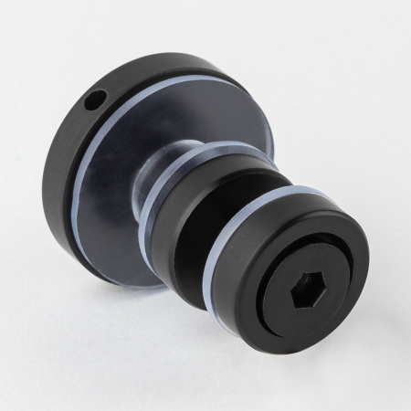 Крепление стационарного стекла к штанге 30х10 матовый черный S10-G3001BL