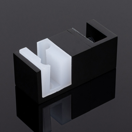 N02-402BLK/sus304 Нижняя направляющая двойная, черный матовый,sus304