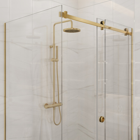 Комплект фурнитуры СП-ПЯЗ3 для раздвижной душевой кабины из стекла